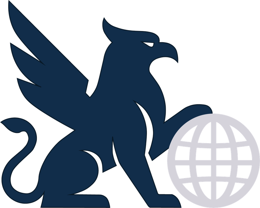 Der Greif mit Globus, Wappentier der Vyronic GmbH