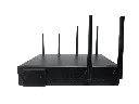 AIMSTRONG-1516 Rückseite mit sechs GbE-Ports und zwei 10G-SFP+-Uplinks
