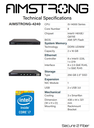AIMSTRONG-4240 19-Zoll-Performance-Appliance, technisches Datenblatt