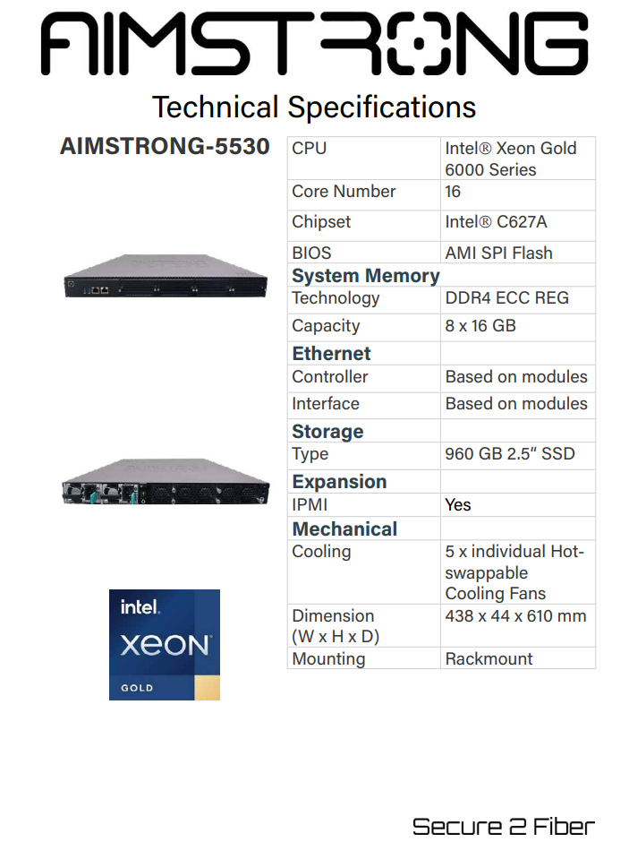 AIMSTRONG-5530 technisches Datenblatt